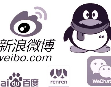 Weibo, wechat, QQ, renren, baidu